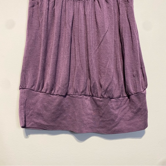 ๐๏ธ 4 for 20$ / Urban Behavior Ruffle Short Sleeve Tee / Purple / M - Picture 8 of 10